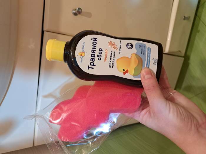 Фотография покупателя товара Травяной сбор для купания младенцев «Наша Мама» череда, 250 мл. - Фото 1