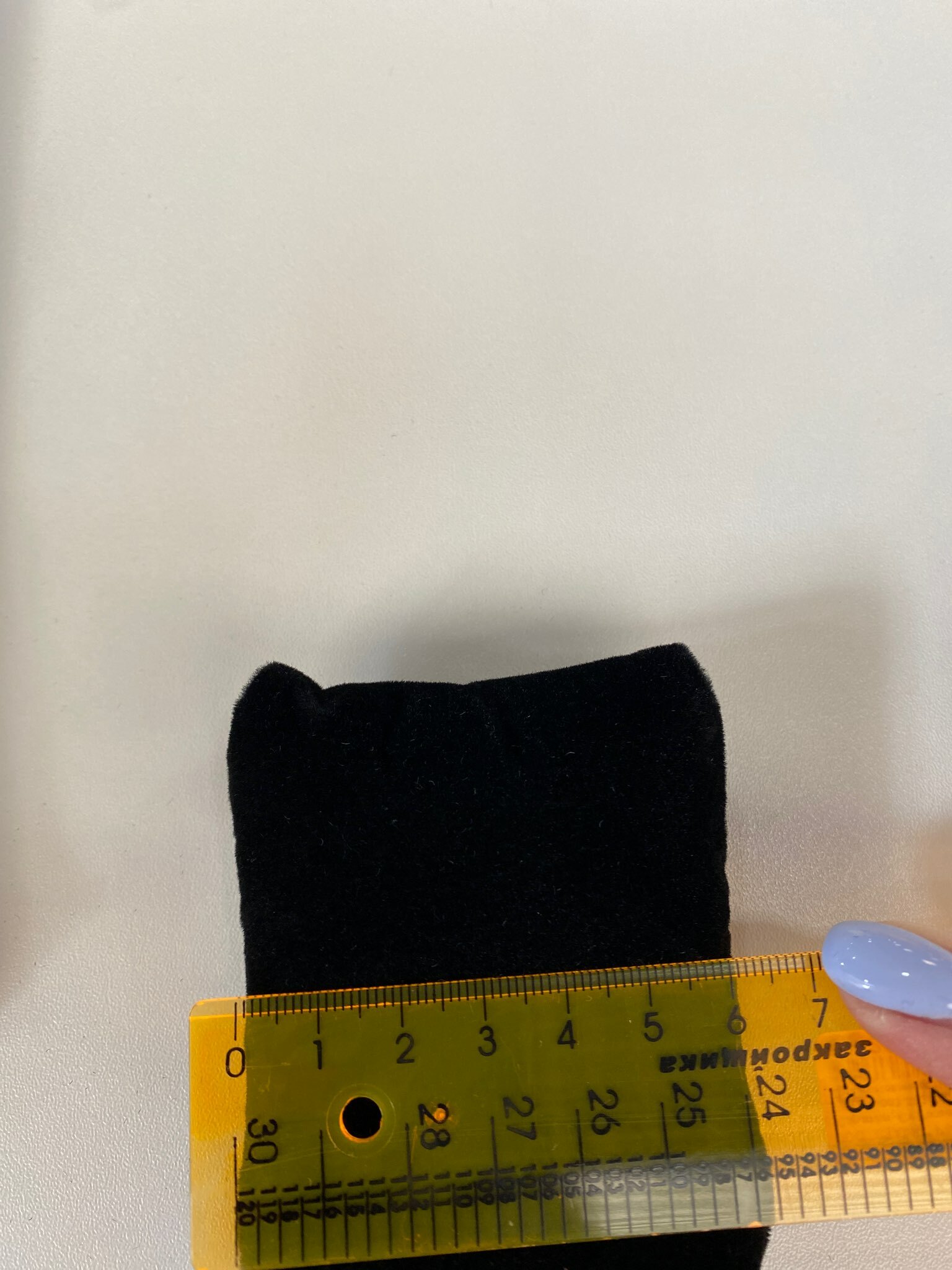 Фотография покупателя товара Подушка для украшений, флок, 8×6×3,5 см, цвет чёрный