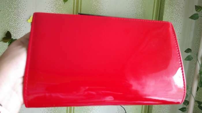Фотография покупателя товара Сумка-клатч на клапане, цвет красный - Фото 3