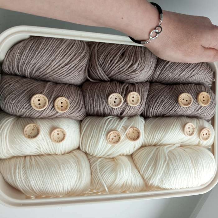 Фотография покупателя товара Пряжа "Baby Wool" 40% шерсть, 40% акрил, 20% бамбук 175м/50гр (55 белый) - Фото 1