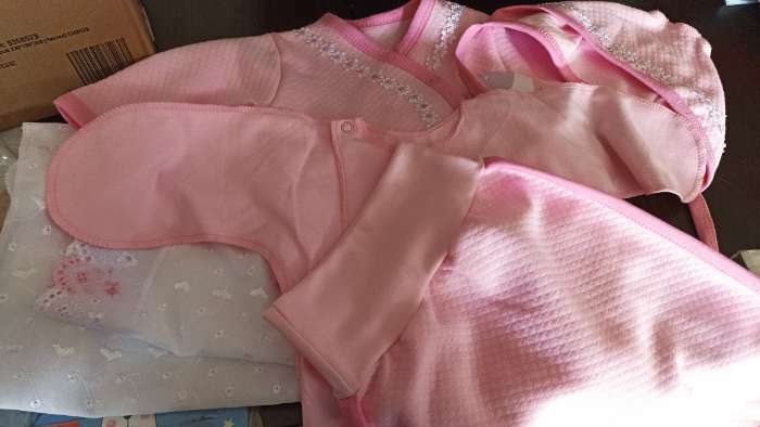 Фотография покупателя товара Комплект для новорождённого 5 предметов, цвет розовый, рост 56-62 см