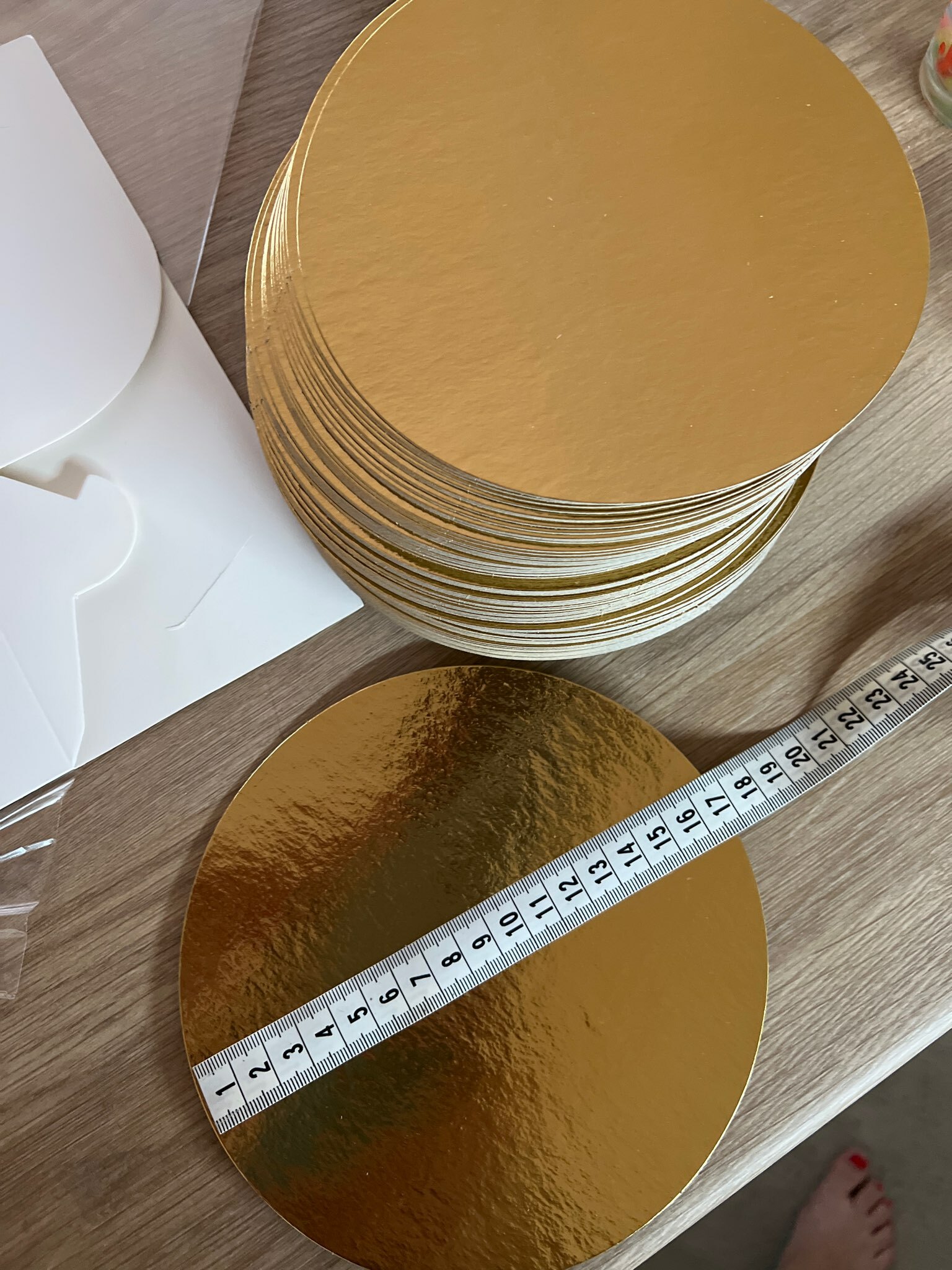 Фотография покупателя товара Подложка 17 см, золото, 0,8 мм