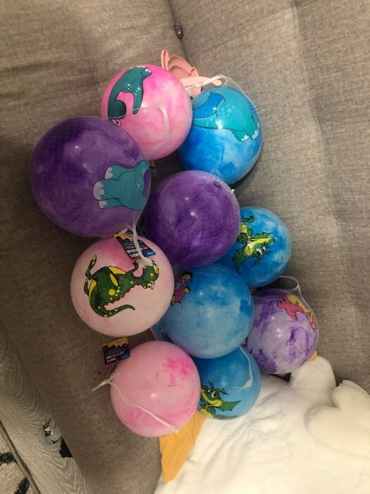 Фотография покупателя товара Мяч детский «Динозаврики», d=25 см, 60 г, цвет МИКС