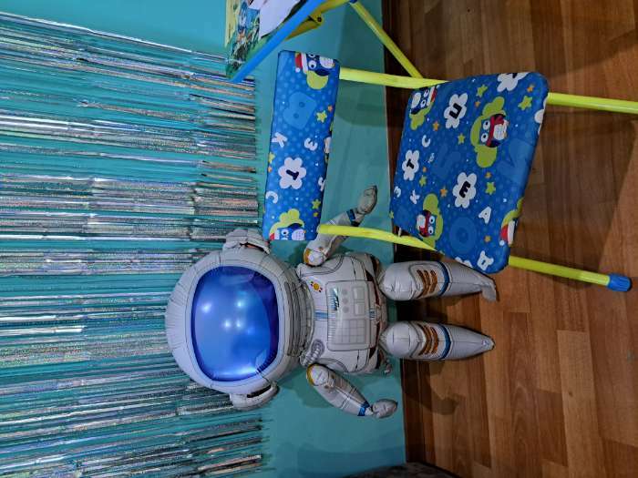 Фотография покупателя товара Шар фольгированный 30" «Космонавт большой», под воздух - Фото 3