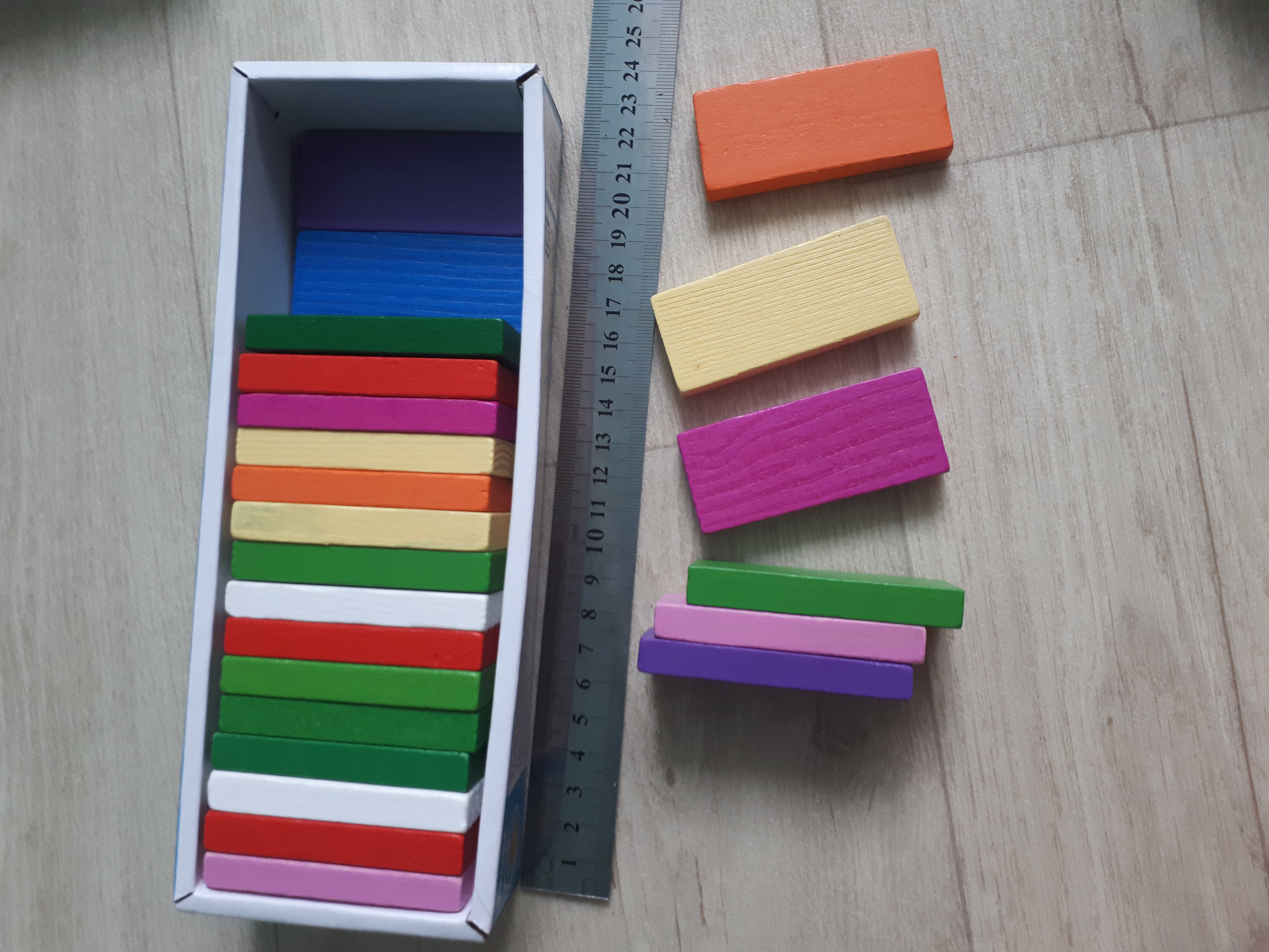 Фотография покупателя товара Плашки цветные, 28 элементов - Фото 6