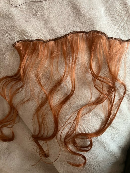 Фотография покупателя товара Волосы - тресс для кукол «Кудри» длина волос: 40 см, ширина:50 см, №13 - Фото 9