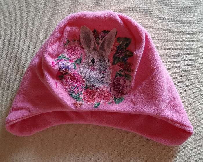 Фотография покупателя товара Шапка детская Collorista "Кролик", розовый, р-р 54, флис - Фото 1