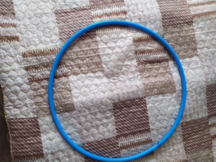 Фотография покупателя товара Обруч, диаметр 60 см, цвет голубой