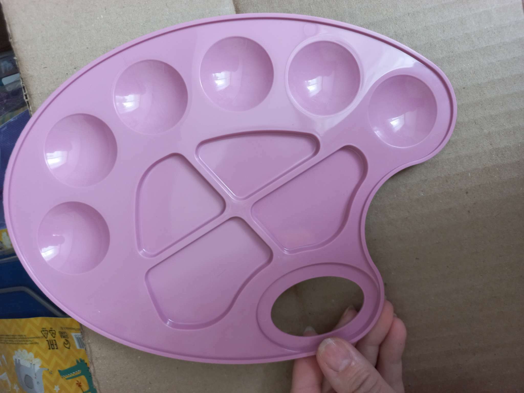 Фотография покупателя товара Палитра овальная, 10 ячеек, «Прованс» Calligrata, пастельные цвета, МИКС - Фото 3