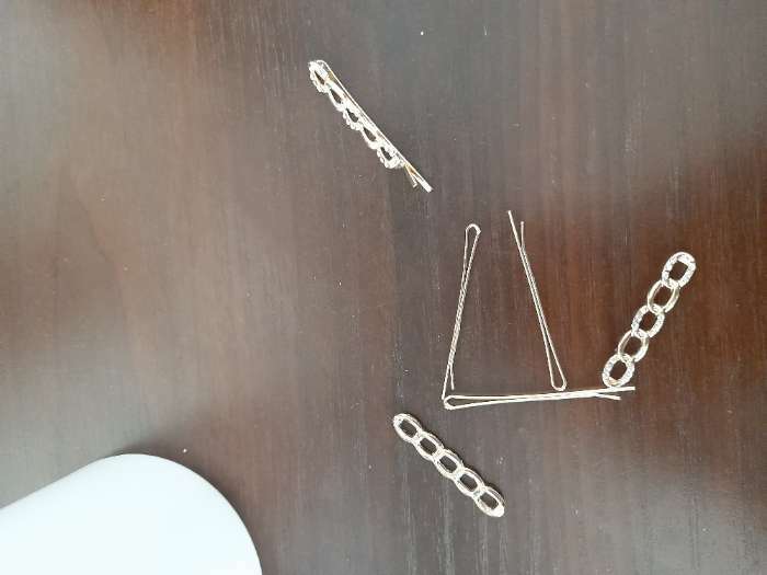 Фотография покупателя товара Невидимки для волос «Либерти», набор 2 шт., сияние петельки, 4.5 см, золото - Фото 1