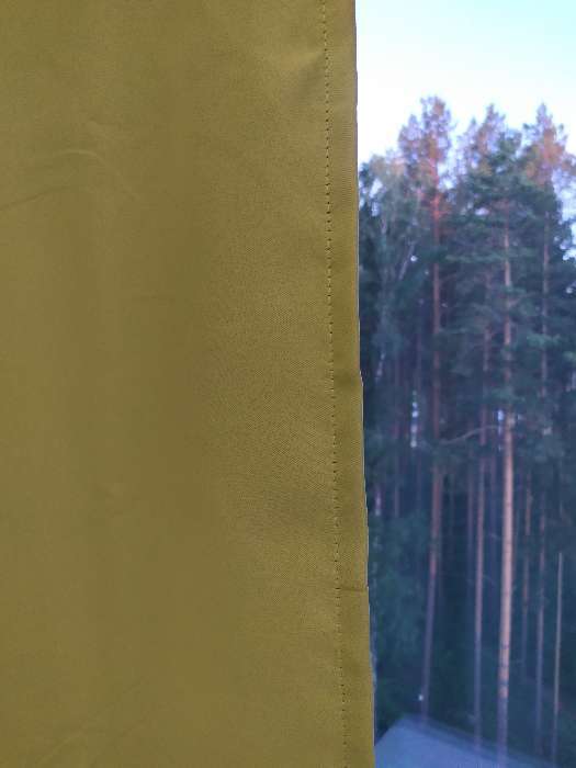 Фотография покупателя товара Штора портьерная «Этель» 200х250 см, 215 г/м², цвет мятный, блэкаут