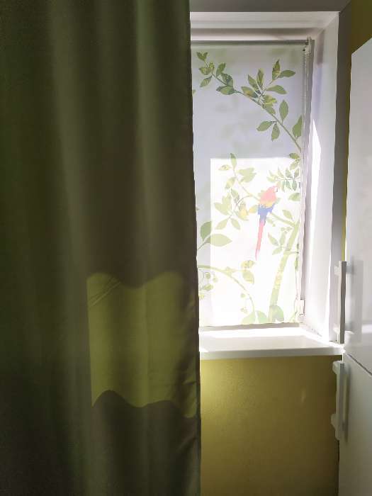 Фотография покупателя товара Штора портьерная «Этель» 200х250 см, 215 г/м², цвет мятный, блэкаут