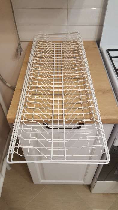 Фотография покупателя товара Комплект посудосушителей с поддоном для шкафа 80 см, 76,5×25,6 см, цвет белый - Фото 20