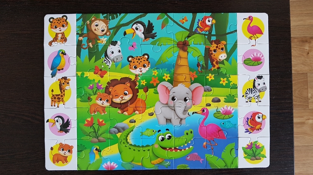 Фотография покупателя товара Пазлы «Найди и покажи. Животные Африки», 35 деталей - Фото 3