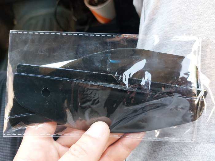 Фотография покупателя товара Козырек на зеркало заднего вида, черный, набор 2 шт - Фото 4