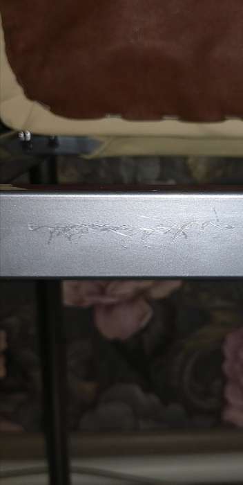 Фотография покупателя товара Стул на металлокаркасе В-1 хром люкс/кремовый