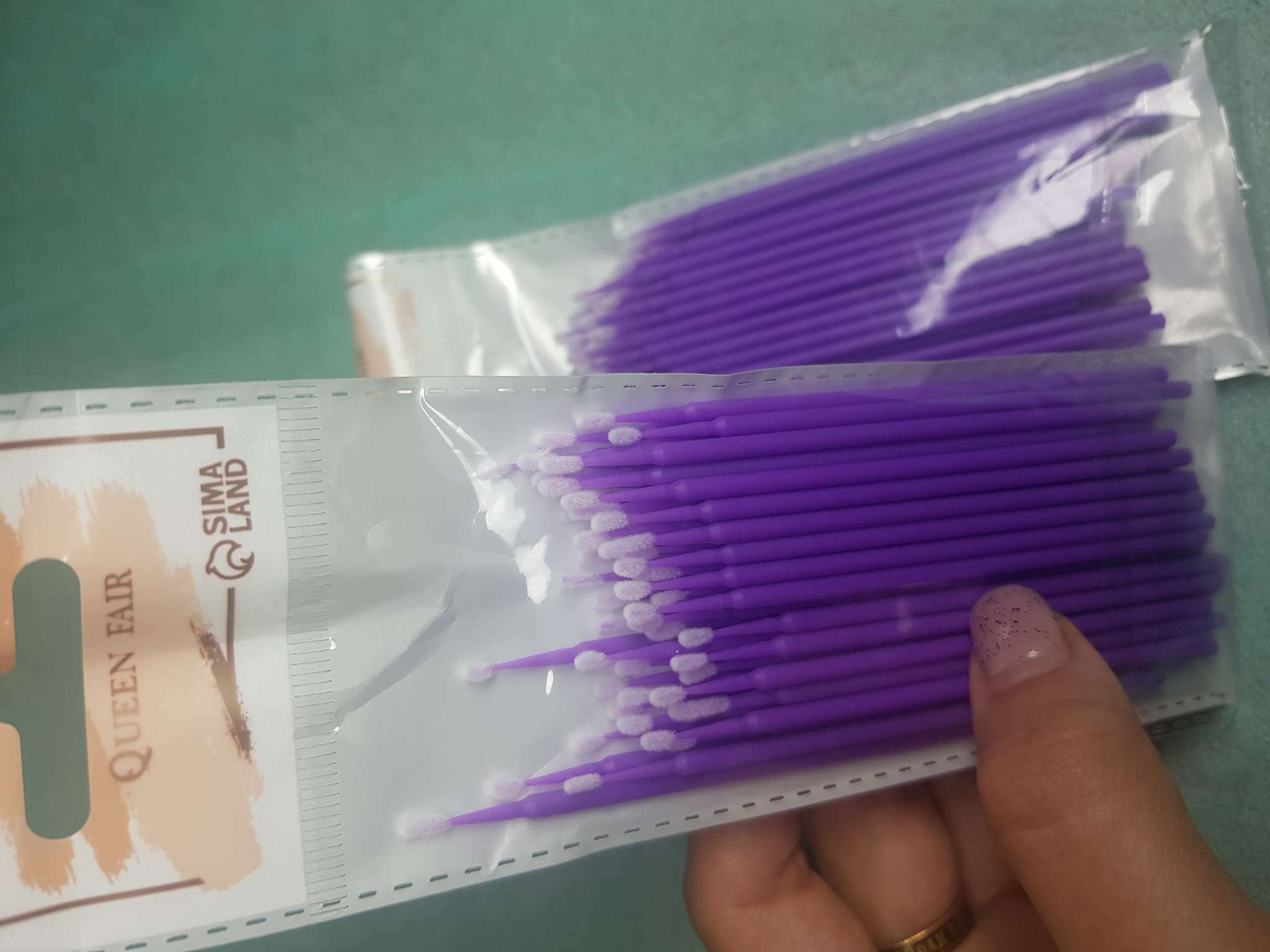 Фотография покупателя товара Микробраши для наращивания и ламинирования ресниц, набор - 50 шт., 9.5 см, МИКС - Фото 4