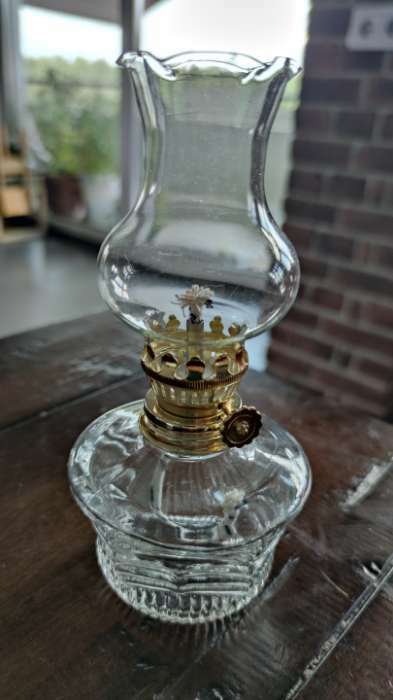 Фотография покупателя товара Керосиновая лампа декоративная прозрачный 9х9х18 см RISALUX - Фото 3