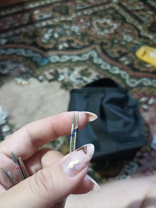 Фотография покупателя товара Фреза алмазная для маникюра «Пламя», средняя зернистость, 1,4 × 8 мм, в пластиковом футляре - Фото 2