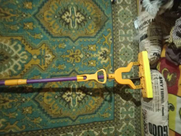 Фотография покупателя товара Насадка для швабры PVA со складным отжимом Доляна, 27×4,5×4,5 см, цвет МИКС - Фото 1
