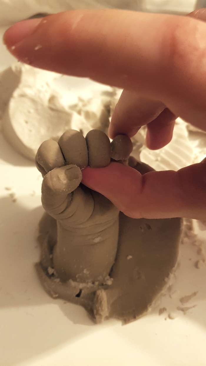 Фотография покупателя товара Слепок ручки малыша 3Д из гипса - Фото 4