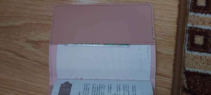 Фотография покупателя товара Обложка для паспорта, цвет розовый - Фото 1