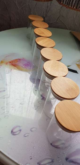 Фотография покупателя товара Баночка стеклянная для специй с бамбуковой крышкой Magistro «Эко», 200 мл, 6,5×8,5 см - Фото 18