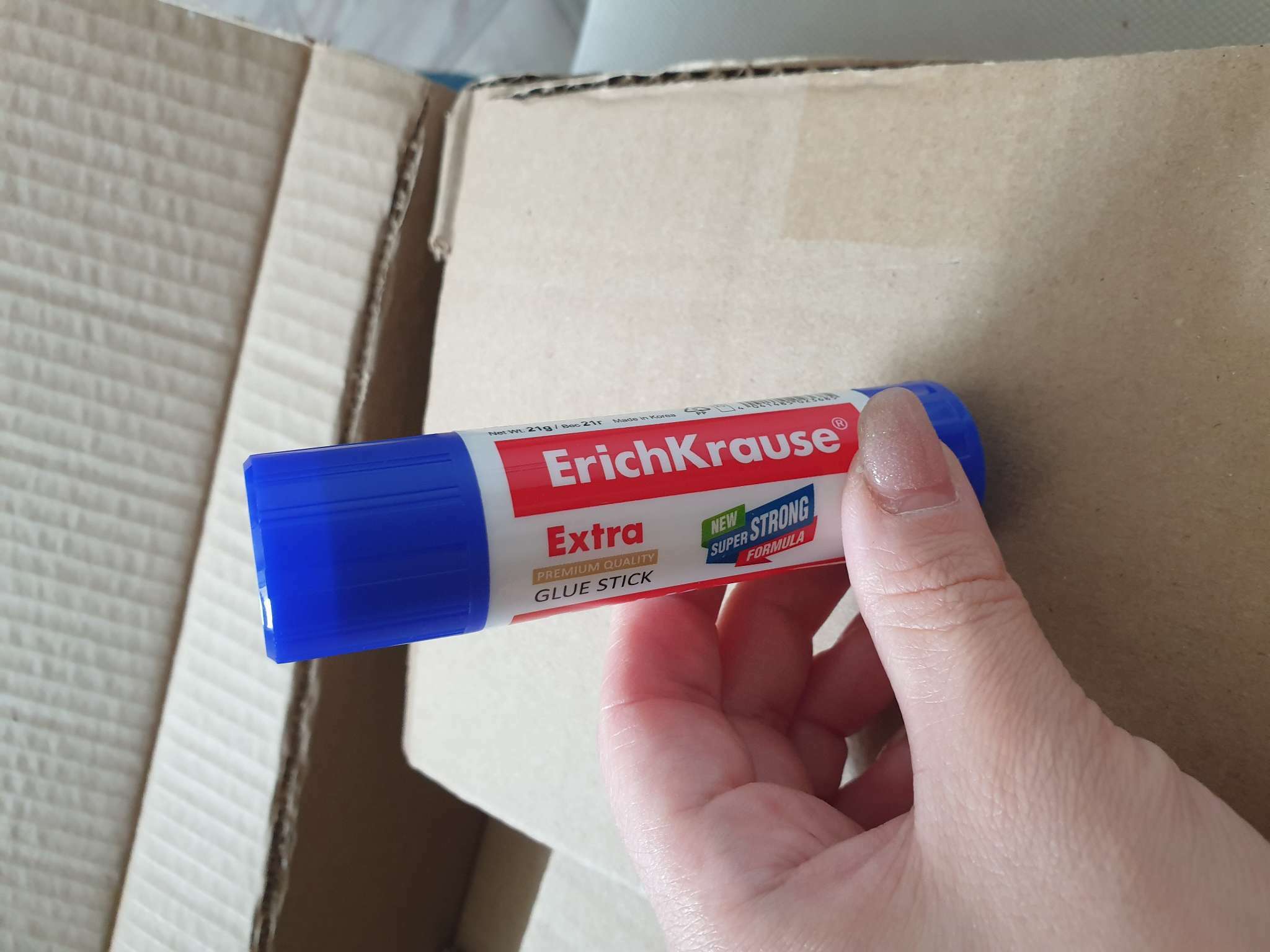 Фотография покупателя товара Клей-карандаш, ErichKrause Extra, усиленный, 21 г - Фото 4