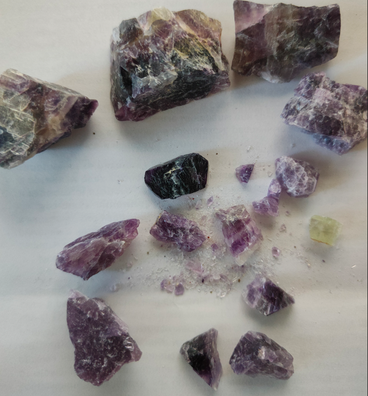 Фотография покупателя товара Набор для творчества "Флюорит", кристаллы, фракция 2-3 см, 100 г - Фото 3