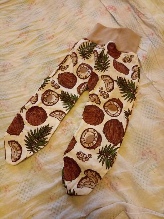 Фотография покупателя товара Ползунки детские, цвет белый/кокос, рост 68 см - Фото 2