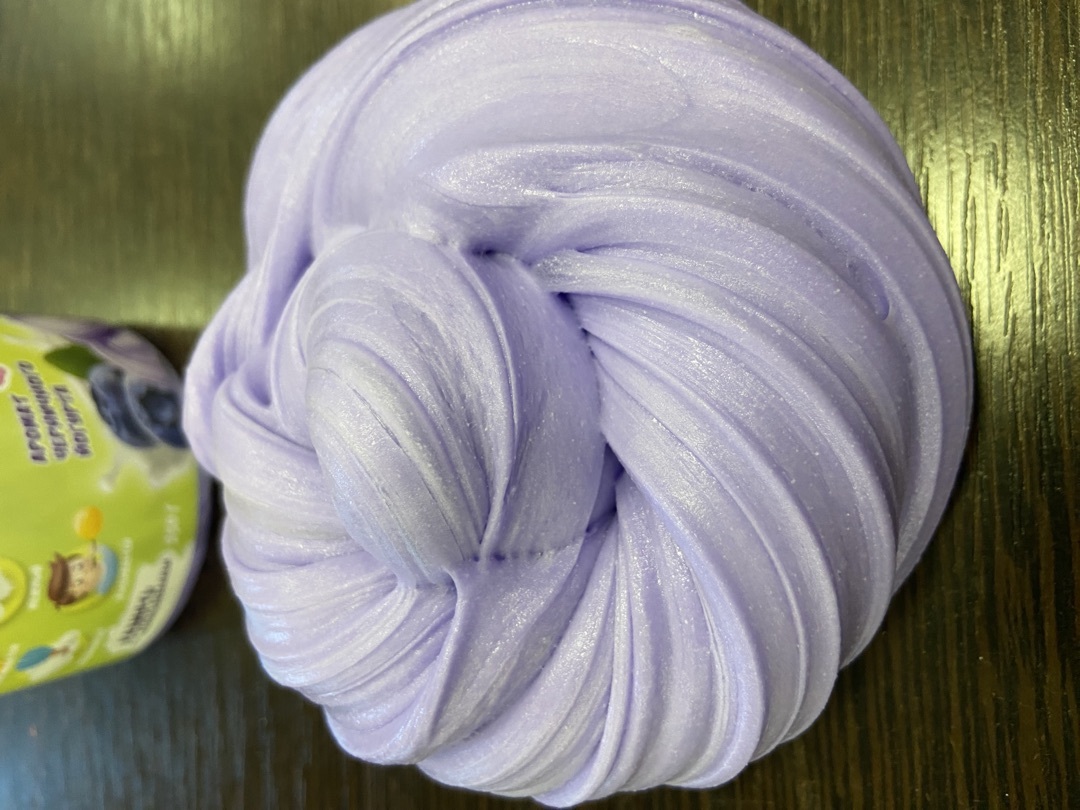 Фотография покупателя товара Игрушка ТМ «Slime»Cream-Slime с ароматом черничного йогурта, 250 г - Фото 3