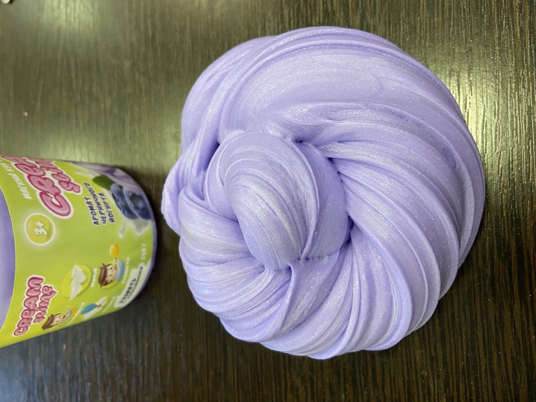 Фотография покупателя товара Игрушка ТМ «Slime»Cream-Slime с ароматом черничного йогурта, 250 г - Фото 1