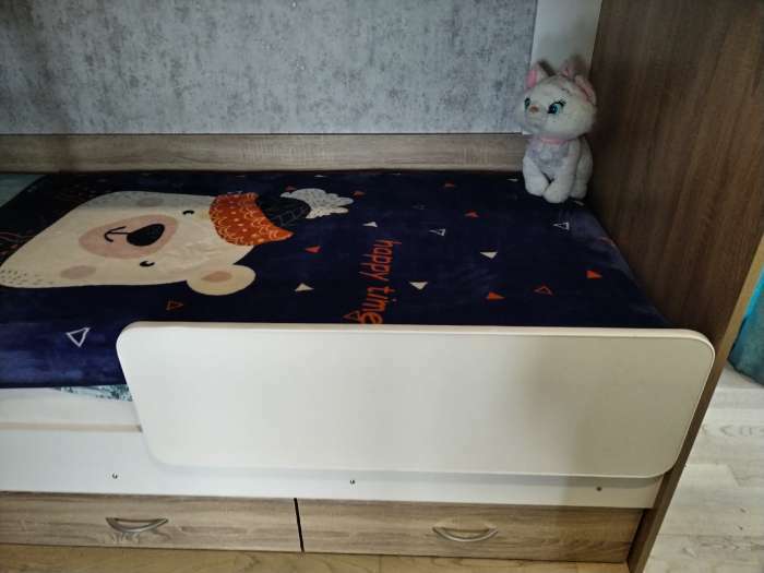 Фотография покупателя товара Кровать двухъярусная с ящиками, 800х2000, Белый/Дуб сонома - Фото 17