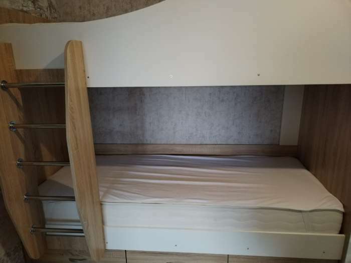 Фотография покупателя товара Кровать двухъярусная с ящиками, 800х2000, Белый/Дуб сонома - Фото 19
