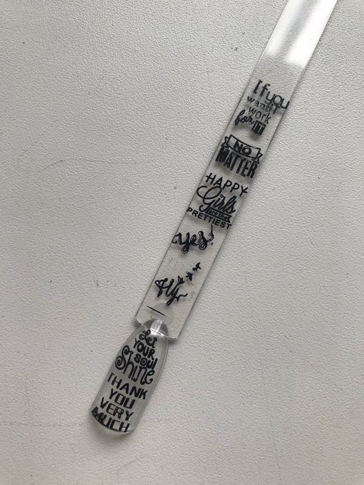 Фотография покупателя товара Диск для стемпинга металлический «No matter», 6 × 12 см - Фото 2