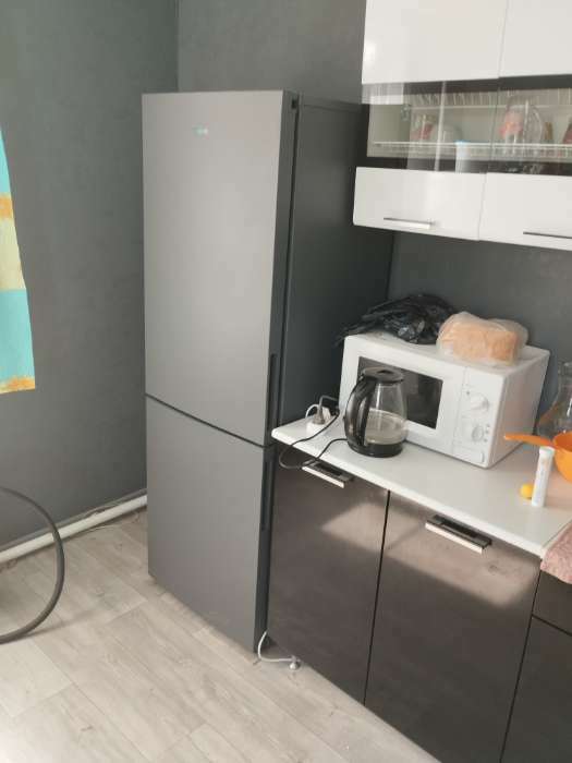 Фотография покупателя товара Холодильник "Бирюса" W6033, двухкамерный, класс А, 310 л, серый - Фото 2