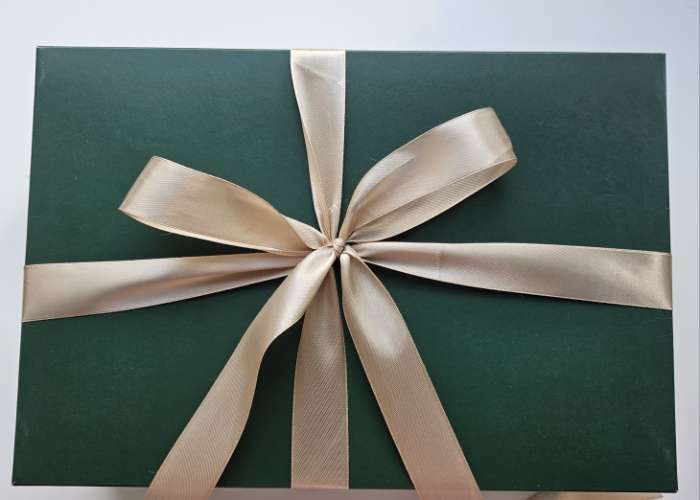 Фотография покупателя товара Лента атласная, 25 мм, 23±1 м, тёмно-бежевая №268 - Фото 6