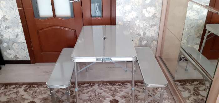 Фотография покупателя товара Набор туристической мебели Maclay, складной: стол, 2 скамейки