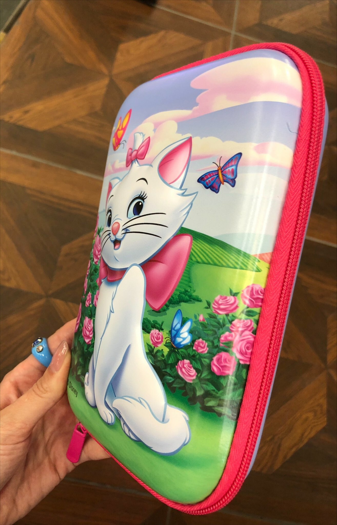 Фотография покупателя товара Пенал каркасный 2 секции, с эффектом 3D, 150×220×40 мм, «Коты аристократы» - Фото 2