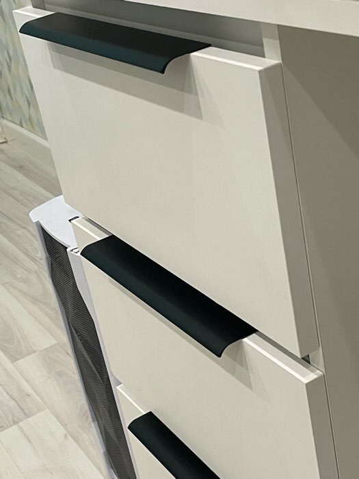 Фотография покупателя товара Ручка торцевая CAPPIO RT002BL, L=150 мм, м/о 128 мм, цвет черный - Фото 16