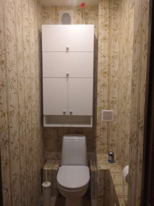 Фотография покупателя товара Шкаф подвесной для ванной комнаты,  60 х 24 х 120 см - Фото 10