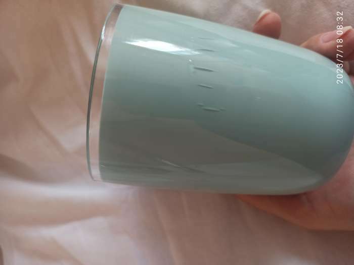 Фотография покупателя товара Кружка пластиковая Доляна «Нежность», 350 мл, цвет голубой