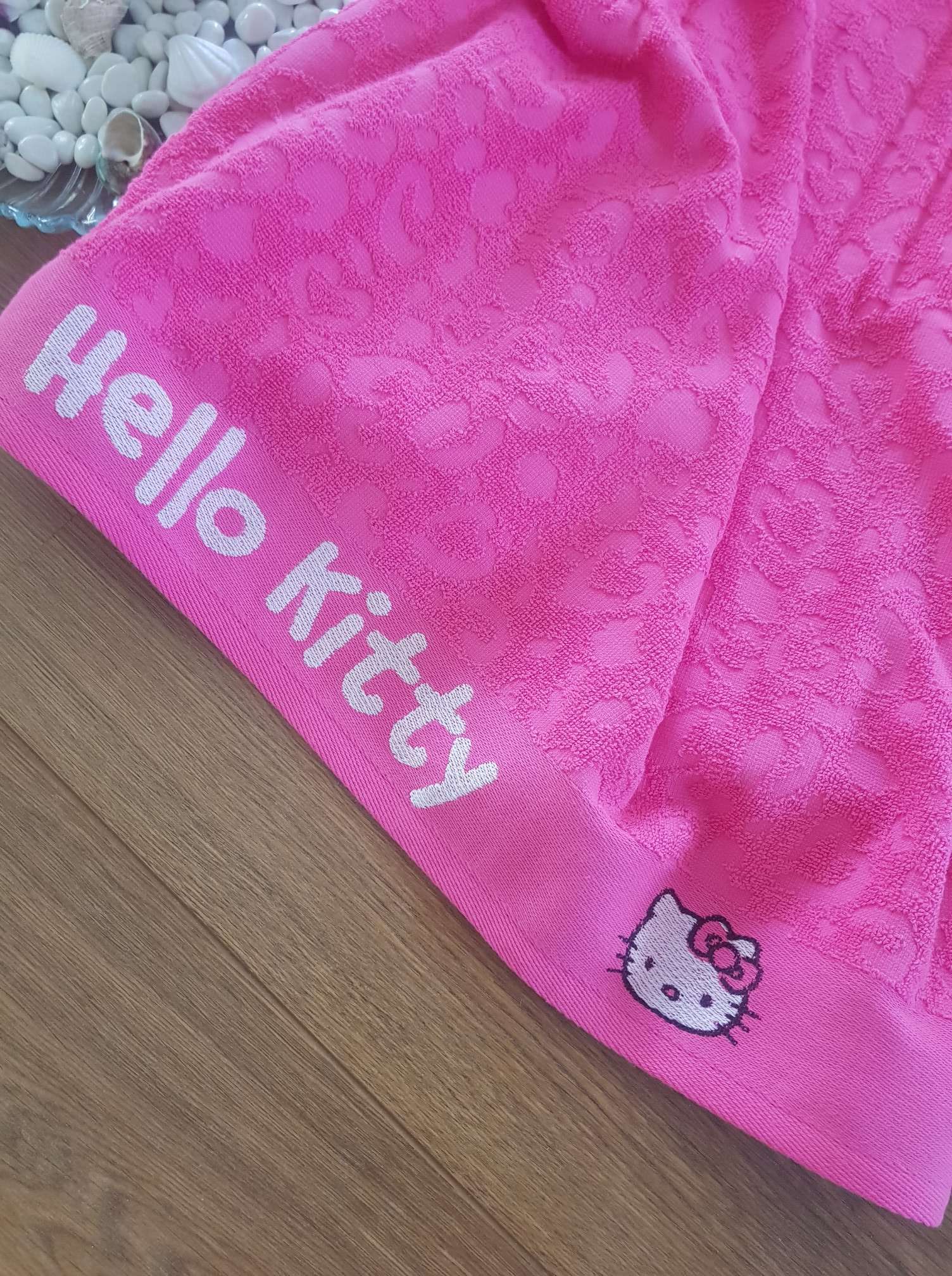 Фотография покупателя товара Полотенце детское Hello Kitty 35х70 см, цвет розовый 100% хлопок, 400 г/м² - Фото 1