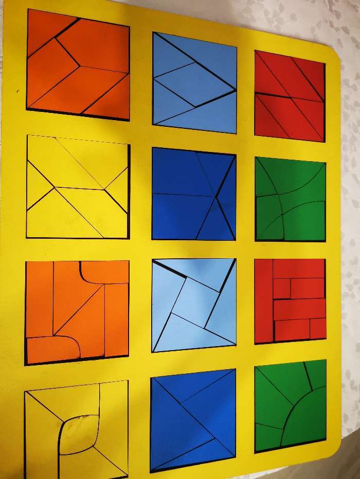 Фотография покупателя товара «Сложи квадрат» Б.П.Никитин, 3 уровень (макси), МИКС, ячейка: 6 × 6 см
