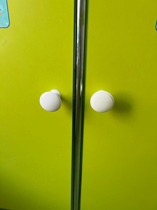 Фотография покупателя товара Ручка кнопка ТУНДРА, пластиковая РК1-7, белая, 1 шт. - Фото 1