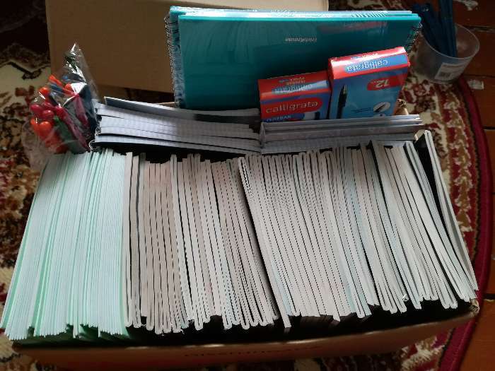 Фотография покупателя товара Тетрадь 48 листов в клетку Calligrata "Космос", обложка мелованная бумага, блок №2, белизна 75% (серые листы), МИКС