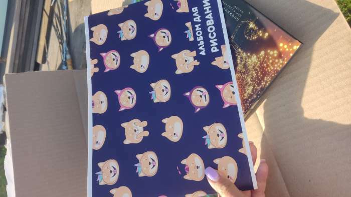 Фотография покупателя товара Альбом для рисования Calligrata «Смайлики» А4, 40 листов, на скрепке, плотность листов 100 г/м², обложка из мелованного картона - Фото 2