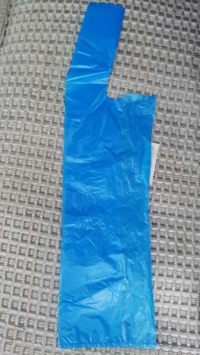 Фотография покупателя товара Пакет "Синий", полиэтиленовый, майка, 30 х 55 см, 17 мкм - Фото 3