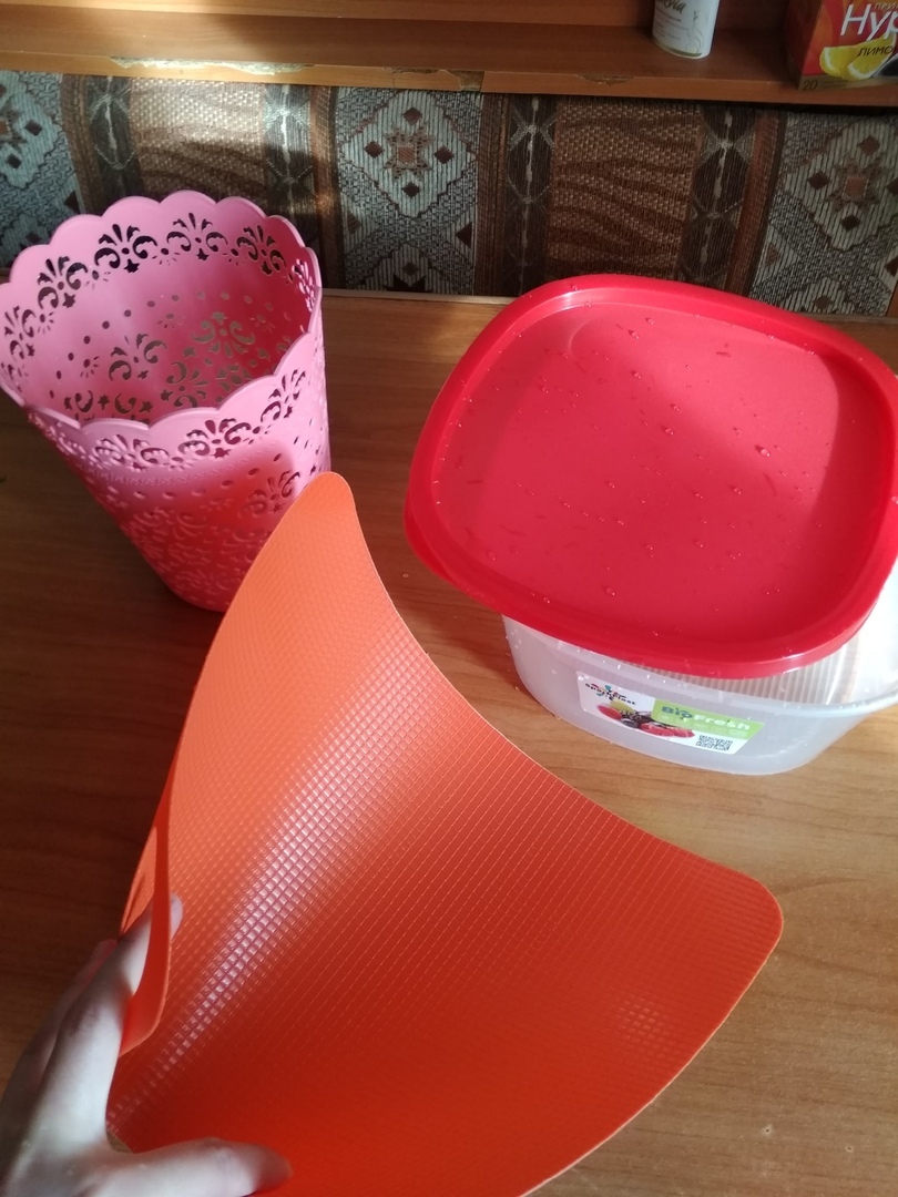 Фотография покупателя товара Корзинка пластиковая для хранения «Кружевной узор», 11×11×14 см, цвет МИКС - Фото 1