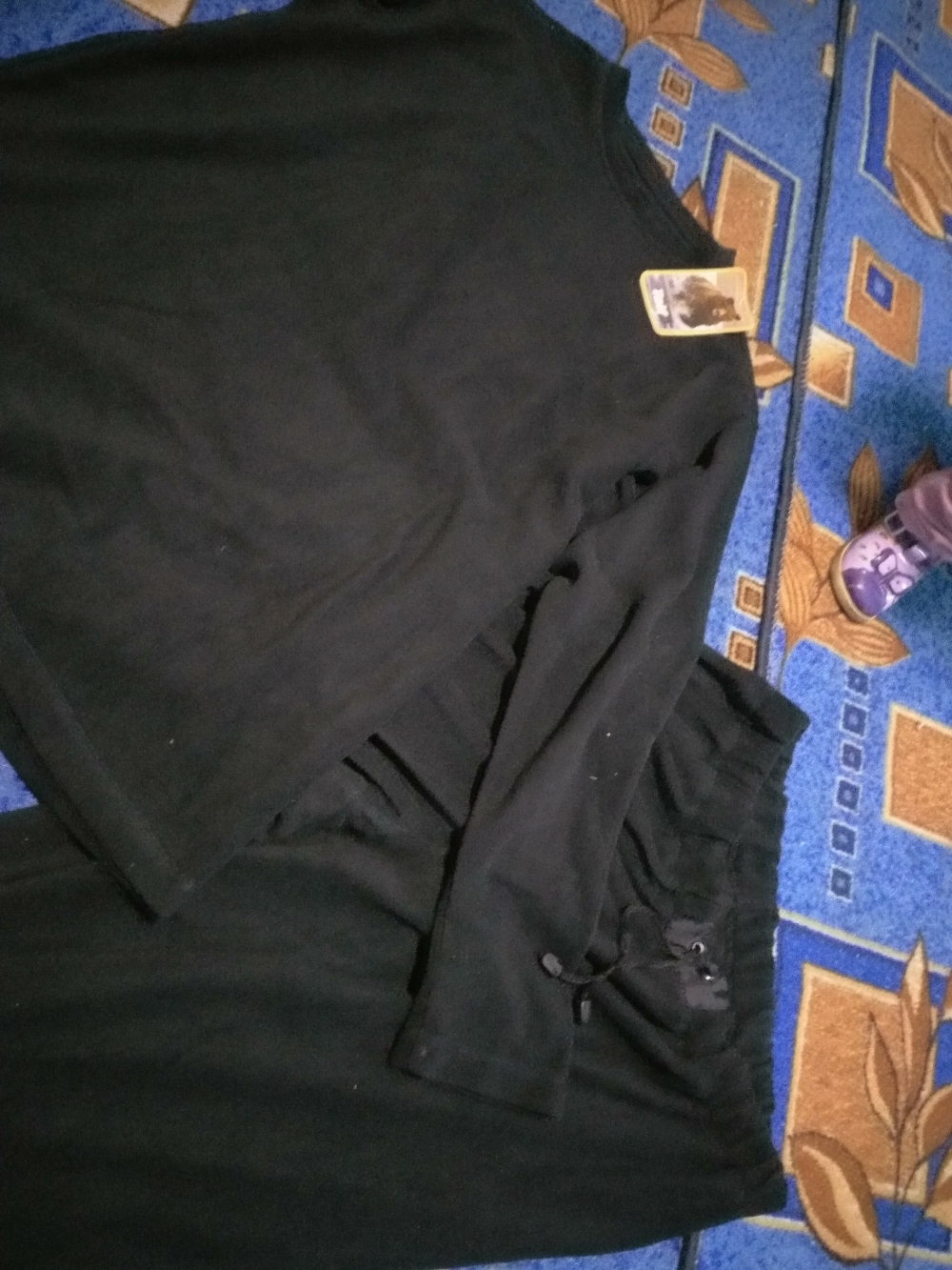 Фотография покупателя товара Комплект мужской термо «Норд» (джемпер, брюки), цвет чёрный, размер 56-58, рост 182 - Фото 2
